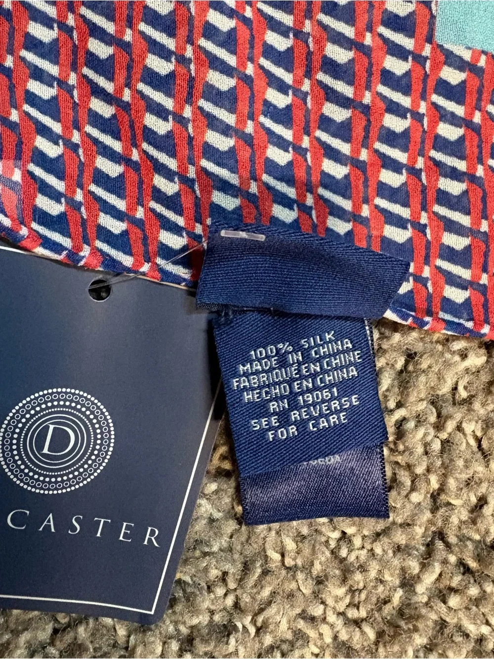 Doncaster long silk scarf.